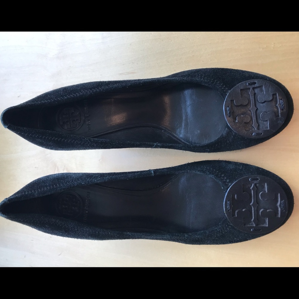 Tory Burch Suede Wedges